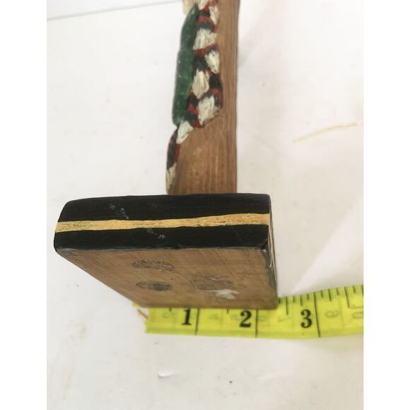 Vintage Limb Folk Art Totem Pole Santa Christmas Figurine Resin - Picture 8 of 8